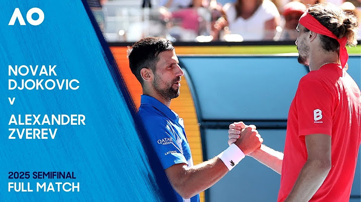 Novak Djokovic v Alexander Zverev Full Match | Australian Open 2025 Semifinal