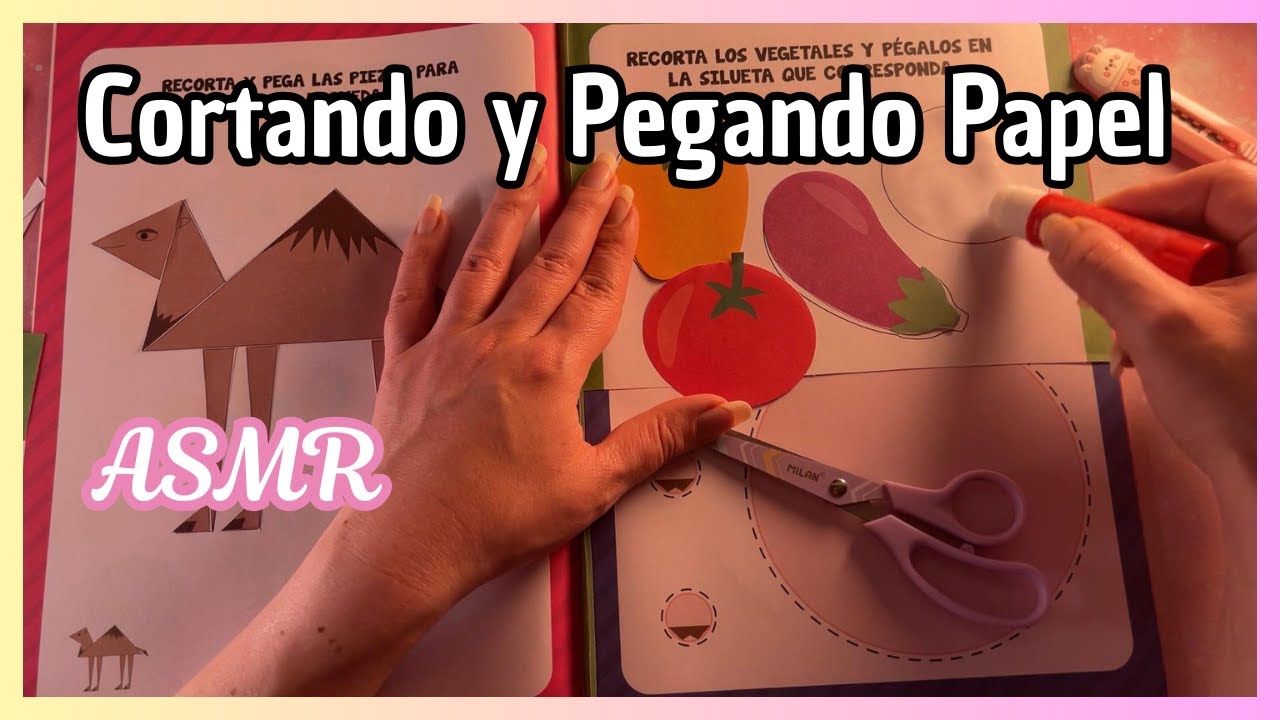 ASMR Sonido de Papel y Tijeras, ASMR Cutting Paper