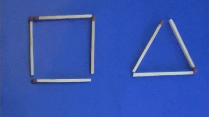 Make 3 Triangles With Just One Matchstick Move