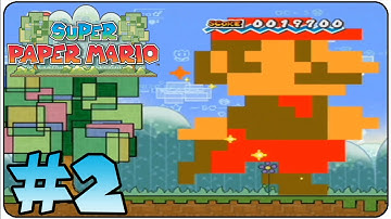 Super Paper Mario Walkthrough Part 2 Chapter 1-1 The Adventure Unfolds