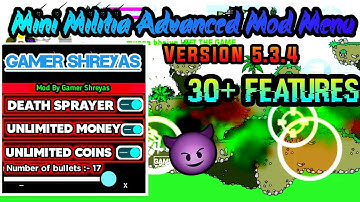 #DA2 Mini Militia Advanced Mod Menu 5.3.4 || Latest Version Mod || By Angry Demons ||