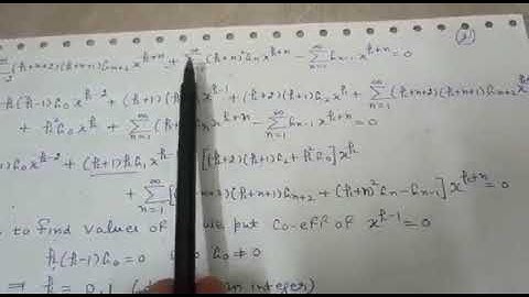 lect(10) | frobenius method when roots are unequal and  differ by an integer|