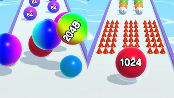 Ball run 2048 gameplay level 115 android ios gameplay