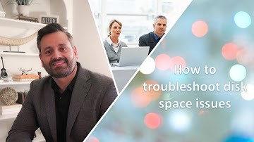 How to troubleshoot disk space issues