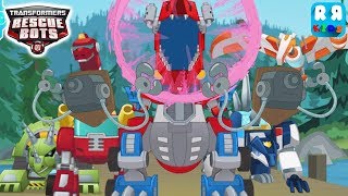 Transformers Rescue Bots: 다이노 아일랜드 - 옵티머스 프라임 및 모든 다이노봇 screenshot 4