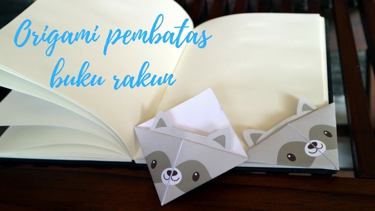  Cara  membuat  pembatas buku  origami bentuk rakun YouTube