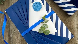 Double Fan Gift Wrapping (Reversible Paper) | Gift Wrapping Ideas