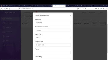DEMO SISTEM INFORMASI ADMINISTRASI MAHASISWA BY HAFID ZULKARNAIN ITN MALANG