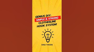 Genius Hacks: Simple and Strong Clothesline Hook System! #shorts #diy #usa #uk