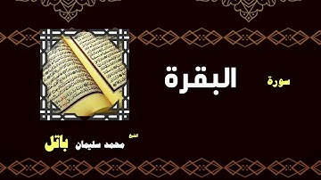 القران الكريم بصوت الشيخ محمد سليمان باتل | سورة البقرة