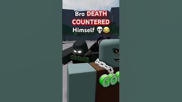 blud trolled himself with death counter @AndyRBX0  💀😂 The Strongest Battlegrounds ROBLOX #shorts