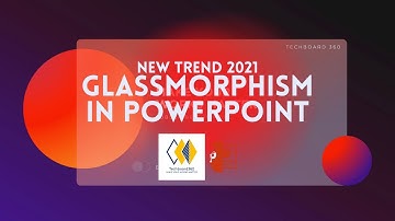 New trend 2021: Animated "GLASSMORPHIC" Slide using PowerPoint 🔥