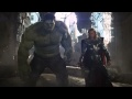 Marvels the avengers  hulk punches thor