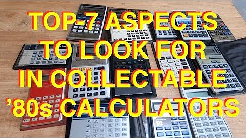 Top collectable calculators from the eighties - Erix Collectables #77