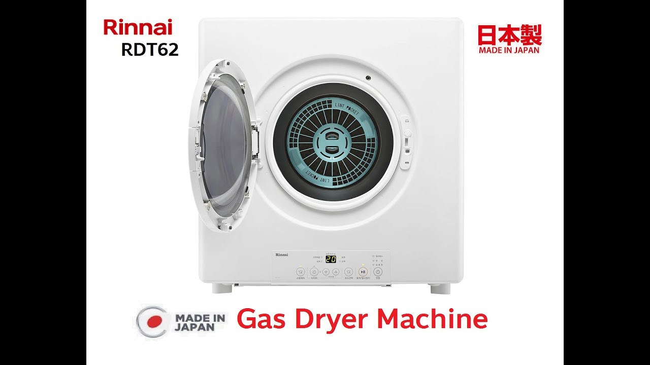 เครื่องอบผ้า ระบบแก๊ส Rinnai Made In Japan : Rdt62 (6Kg) ฮิตในญี่ปุ่น :  ปริญญาพานิช 029976098 - Youtube