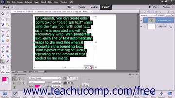 Photoshop Elements 15 Tutorial Selecting Text Adobe Training