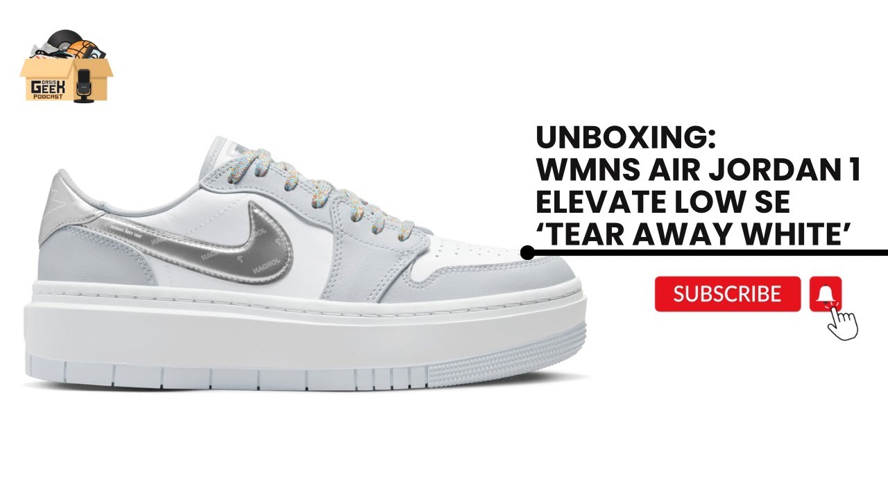 Unboxing: Wmns Air Jordan 1 Elevate Low SE 'Tear Away White' - YouTube