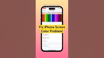 Fix iPhone Screen Color Glitch in 30 Seconds! (Easy iOS Trick) #shorts #iphone