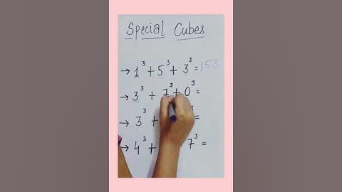 Special Cubes #learning #youtubeshorts #shorts #teaching #mathtricks #tricks #cubes #youtubevideo