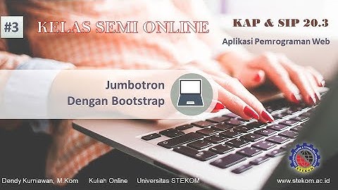Membuat Jumbotron dengan Bootstrap || Aplikasi Pemrograman Web