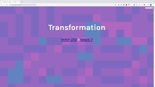 Lecture: Transformation