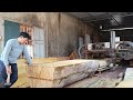 How hard would it be to move a large log out of the chainsaw's tracks by hand?