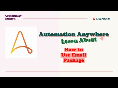automation anywhere (A360) Email operations
