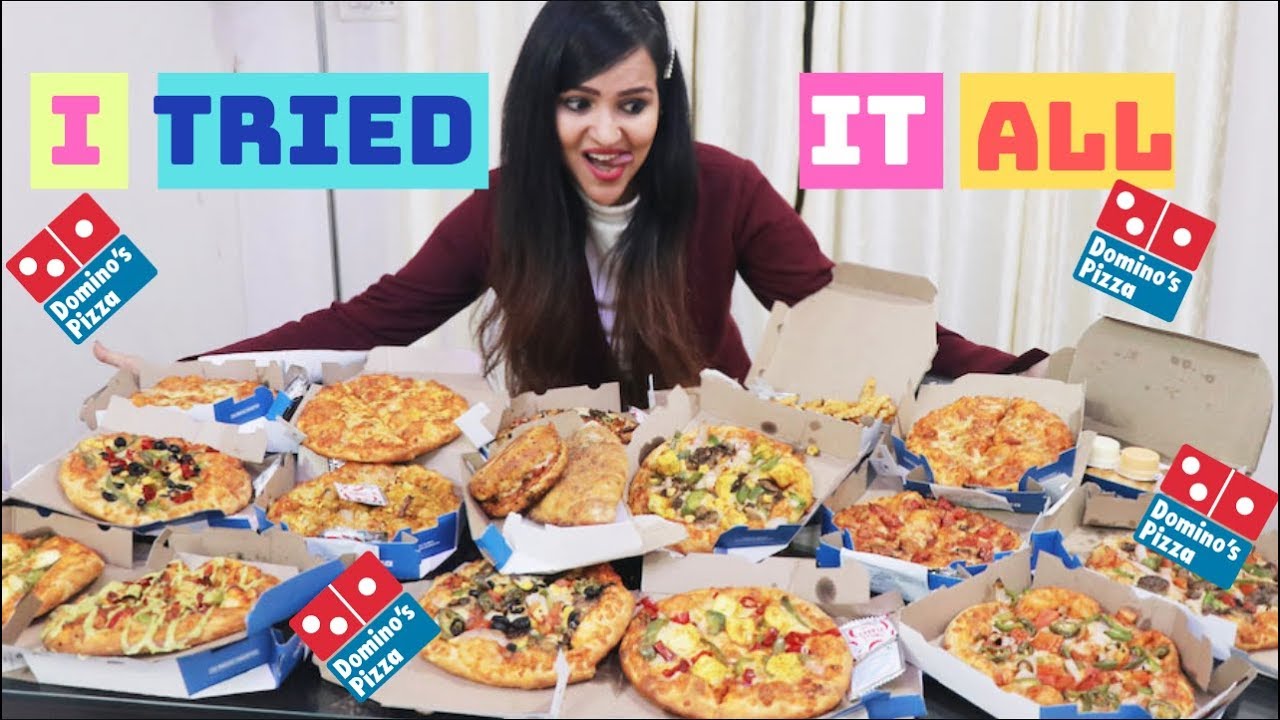 I Ordered The Entire Dominos Menu Youtube