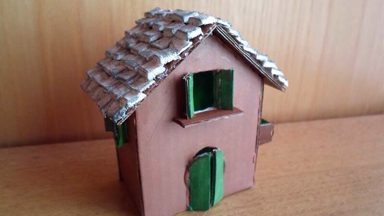 Crea una graziosa casetta in miniatura fai da te creazioni ... Come costruire una casa in miniatura