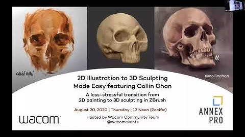 2D Illustration to 3D Sculpting Made Easy | Collin Chan Webinar
