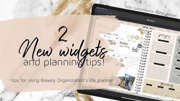 New Widgets for the Customizable Digital Life Planner | Goodnotes Digital Planning Tips
