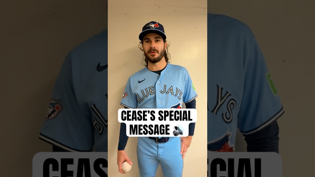 Dylan Cease’s special message to YOU 👨🏻💙 #MLB #Toronto #BlueJays