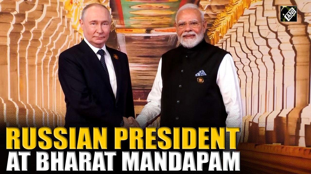 Delhi: Russian President Putin arrives at Bharat Mandapam to attend 18th BRICS summit