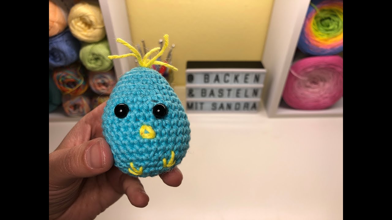 How to crochet a little bird / easteregg for beginners?  Easy animal crochet tutorial