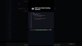 PHP Late Static Binding Mystery #staticmethods