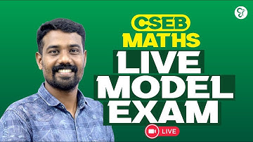 CSEB MATHS LIVE MODEL EXAM | COOPERATIVE BANK COACHING CLASS | CSEB EXAM | LIVE