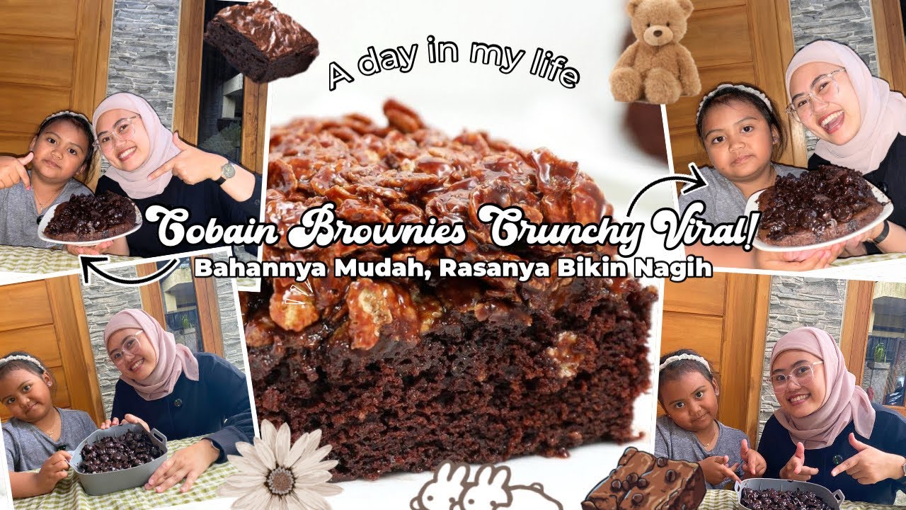 Cobain Brownies Crunchy yang Lagi Viral!!! Bahannya Mudah, Rasanya Bikin Nagih! 