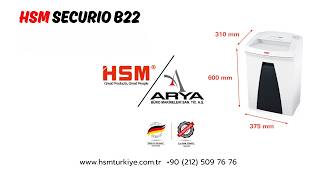 HSM SECURIO B22 Paper Shredder | Compact Office Shredding Solution — 0212 509 76 76