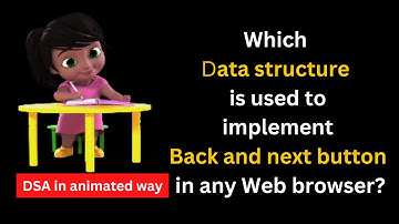 Which data structure is used to implement back and front button any web browser? #DSA #dsa #dsalgo