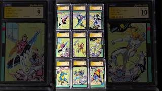Jim Lee signed this entire X-Men Mosaic Set! 1992 Impel X-Men Danger Room Card Set!