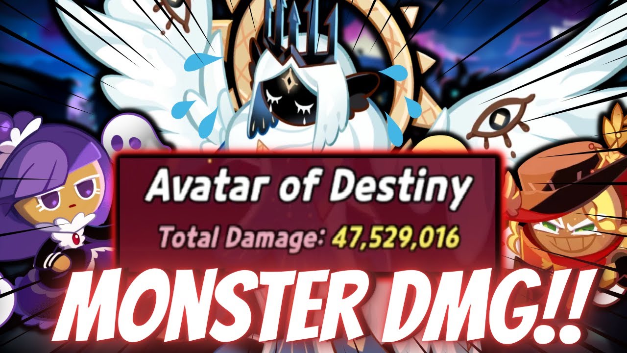 46+MILLION DMG to Avatar of Destiny! Crazy Team! Cookie Run Kingdom YouTube