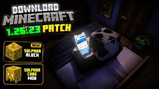 تحميل ماين كرافت 1.26.23 باتش 🔥 بلوك الكبريت الجديد وموب Sulphur Cube | APK للأندرويد