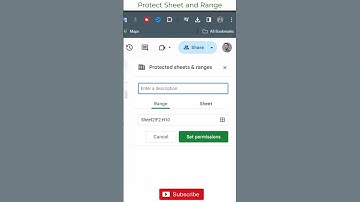 How to protect google sheet with password | Protect Cell, Range and Sheet [2024] सीख लो