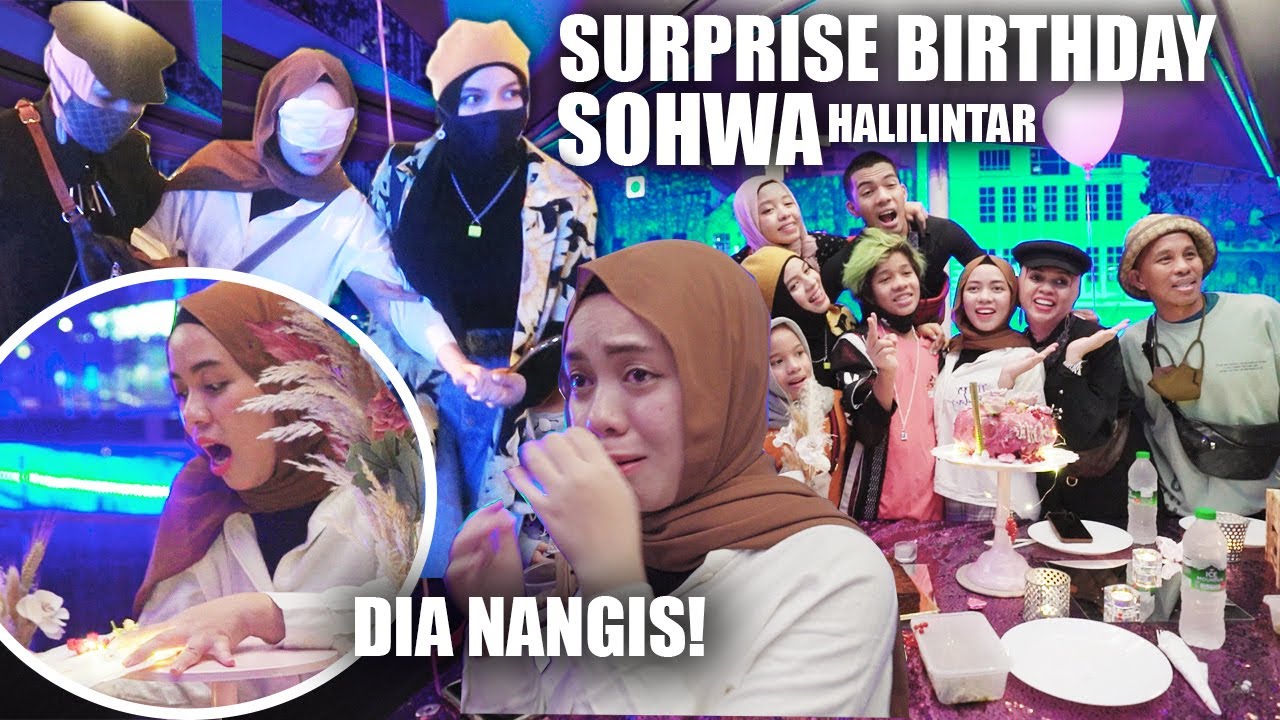 *SENANG SAMPE NANGIS* SURPRISE ULTAH SOHWA HALILINTAR DARI 10 SAUDARANYA, GAK NYANGKA