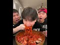 TASTY AND SPICY NOODLES MUKBANG ASMR  #food #mukbang #asmrfood #shorts