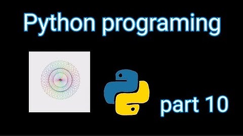 Color full   python Animation coding video. part 10