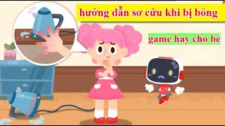 hướng dẫn sơ cưu khi be bẹ bỏng tay do nước nóng, trò chơi bổ ích screenshot 4