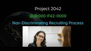 PMP-071-P42-1029-0.1 Non-Discriminating Recruiting Plan