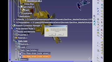 CATIA Generative Structural Analysis (GAE) - Example