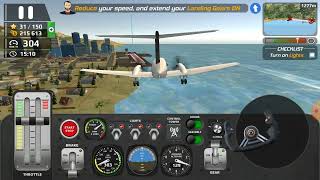 How to fly and land  airplane in HFPS- Helicopter Flight Pilot Simulator screenshot 4